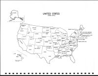 United States Map, Osceola County 1999